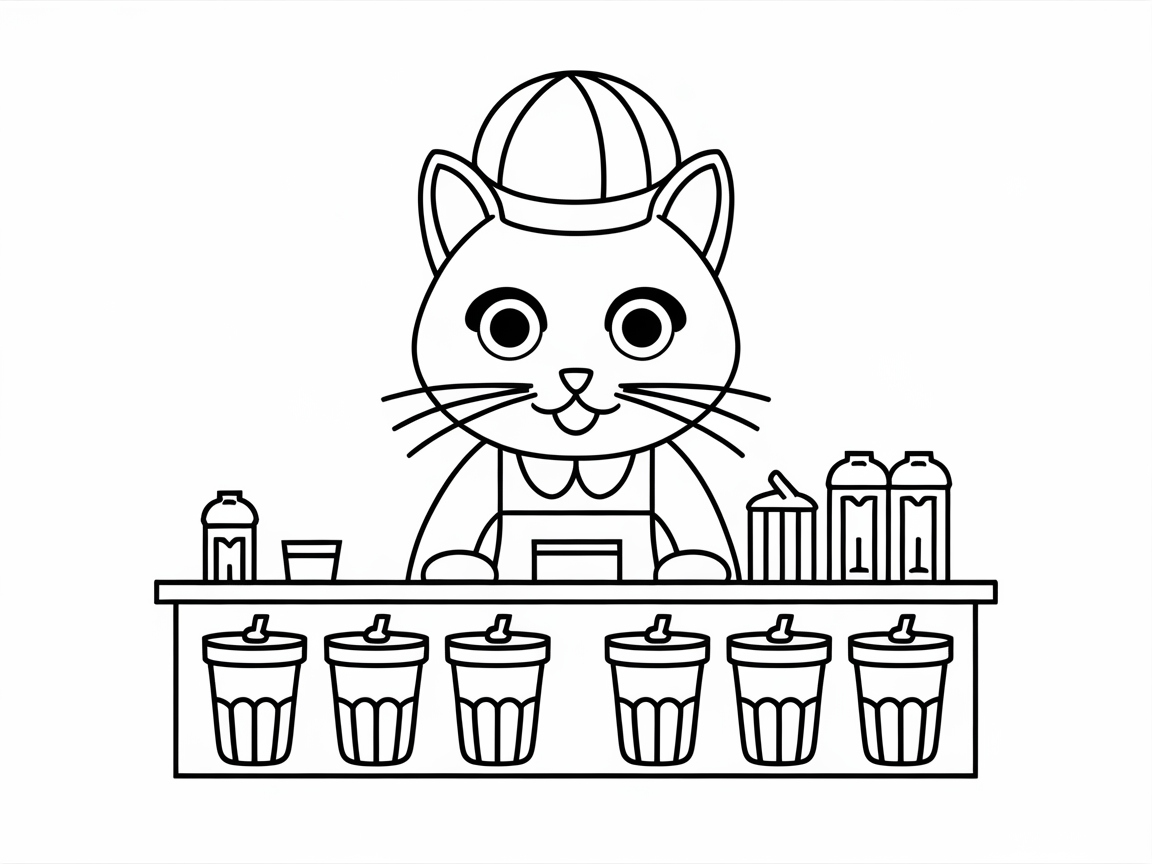 Meet the Ice Cream Parlor Cat