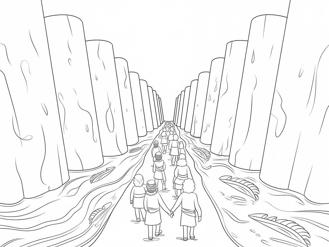 Walk the Path with Moses through the Parted Sea