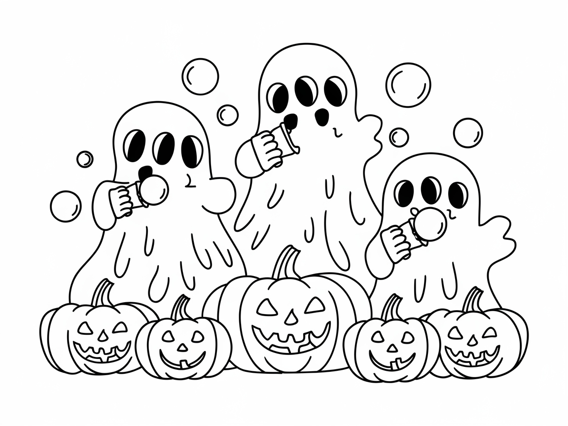 Get Spooky with This Ghostly Bubble Scene