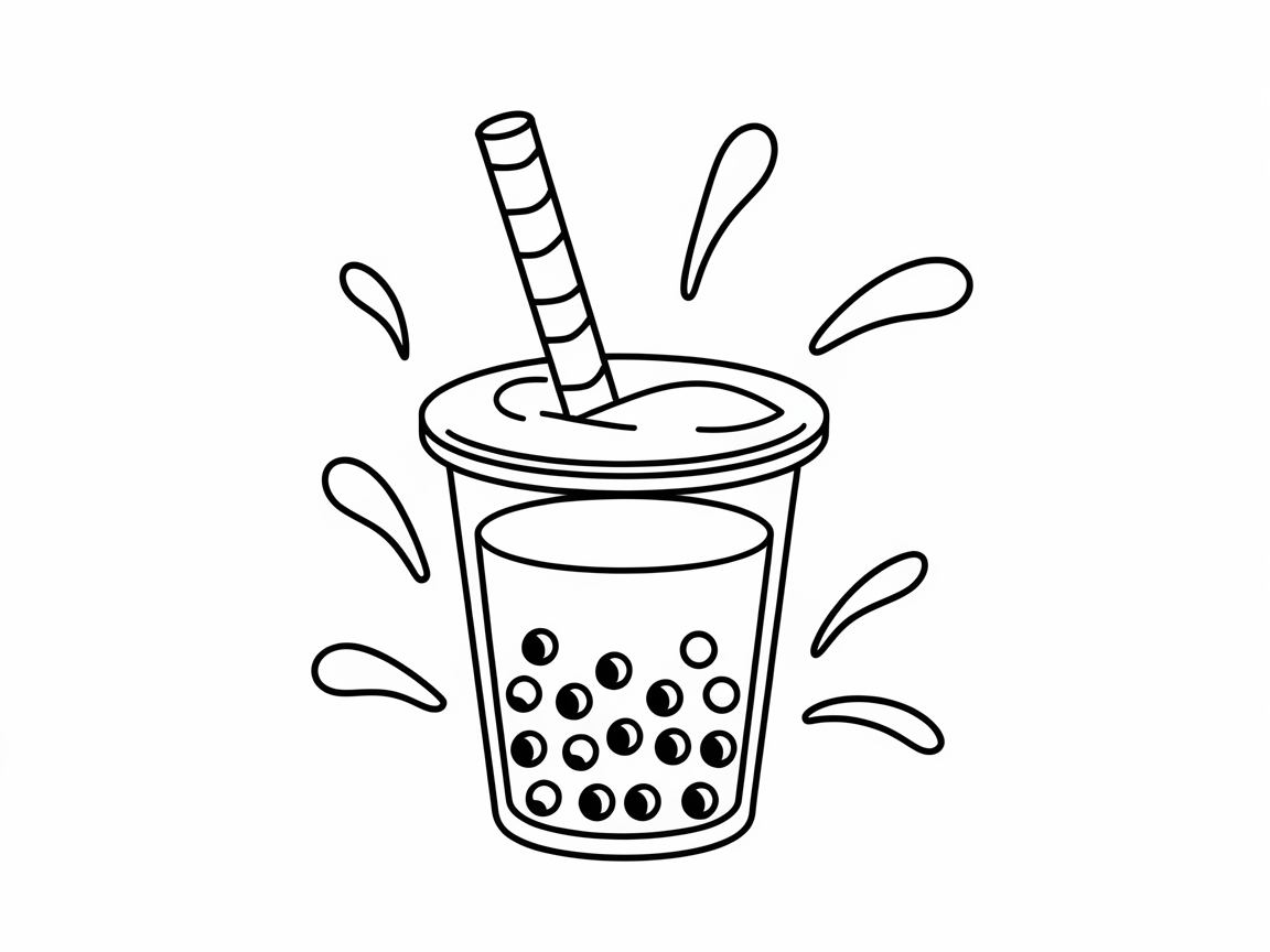 Dive Into This Playful Boba Tea Splash