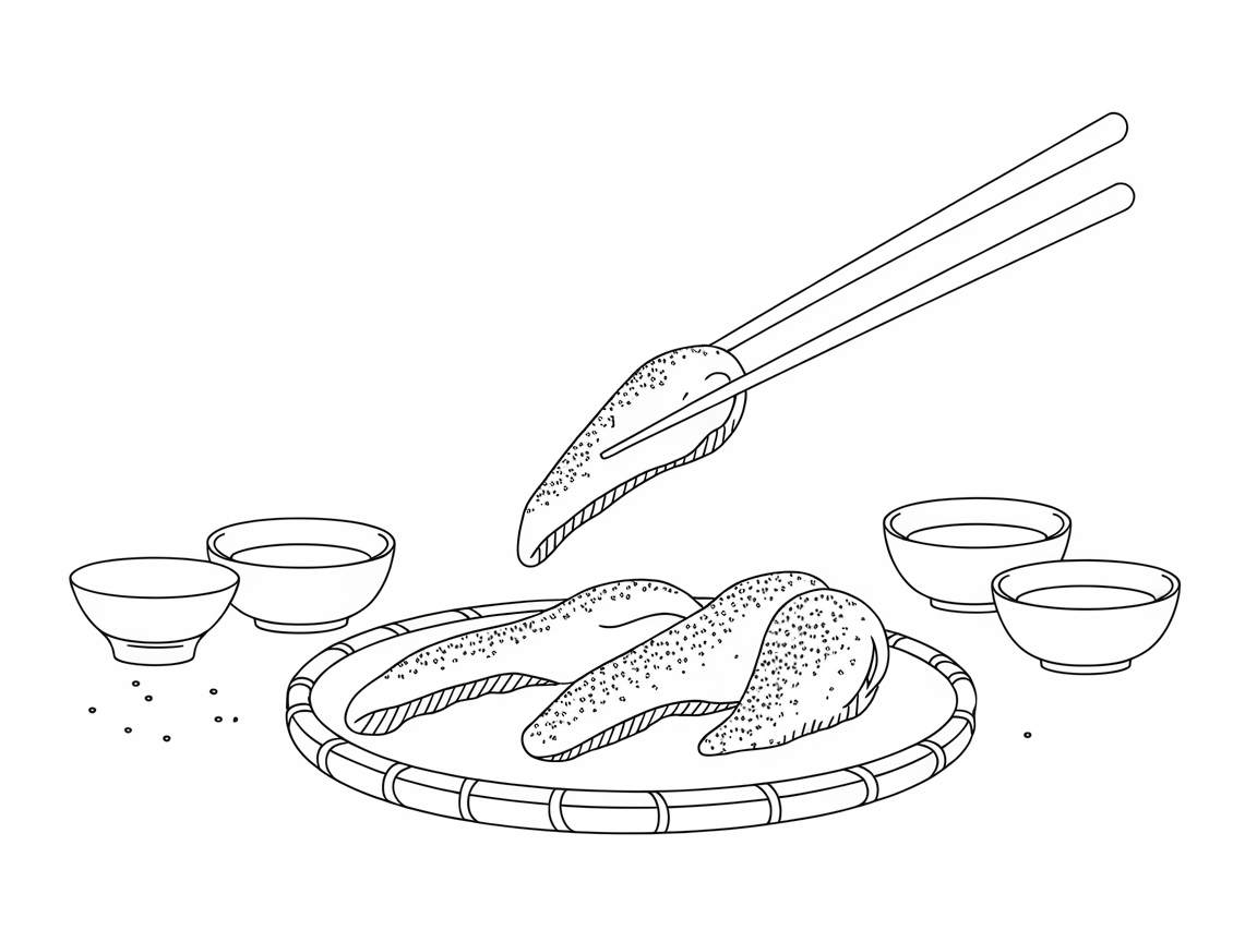 Pick Up Your Chopsticks for This Wing Feast Coloring Page