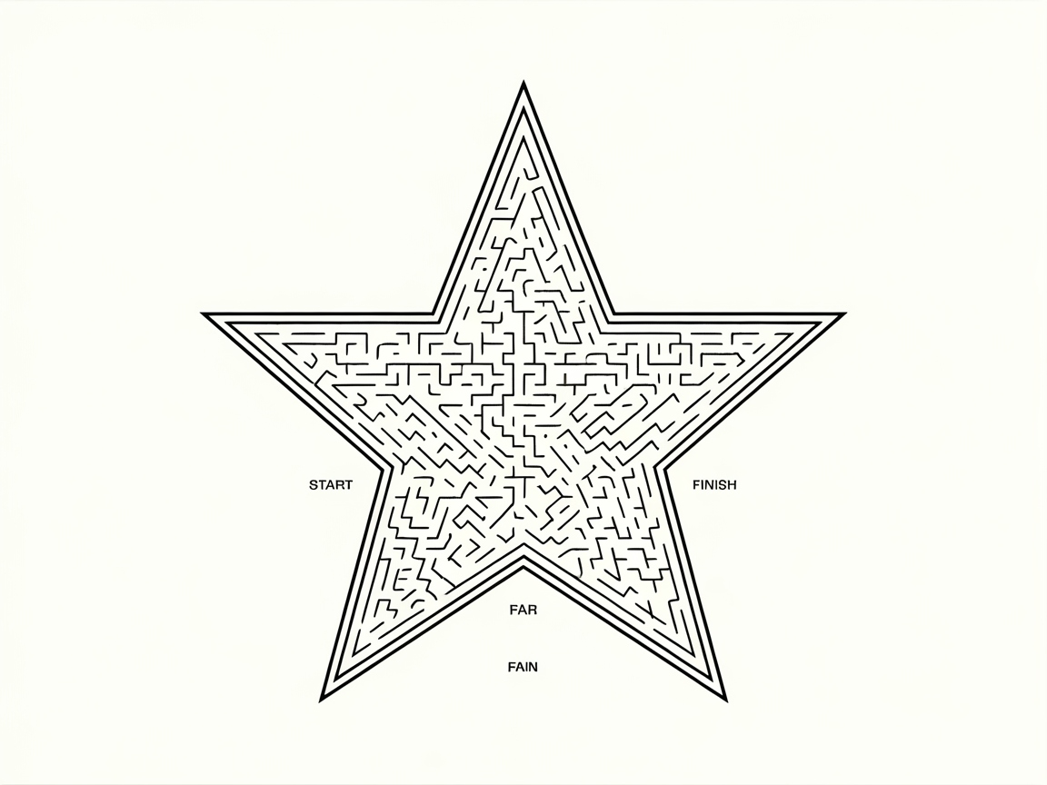 Navigate This Star-Shaped Maze