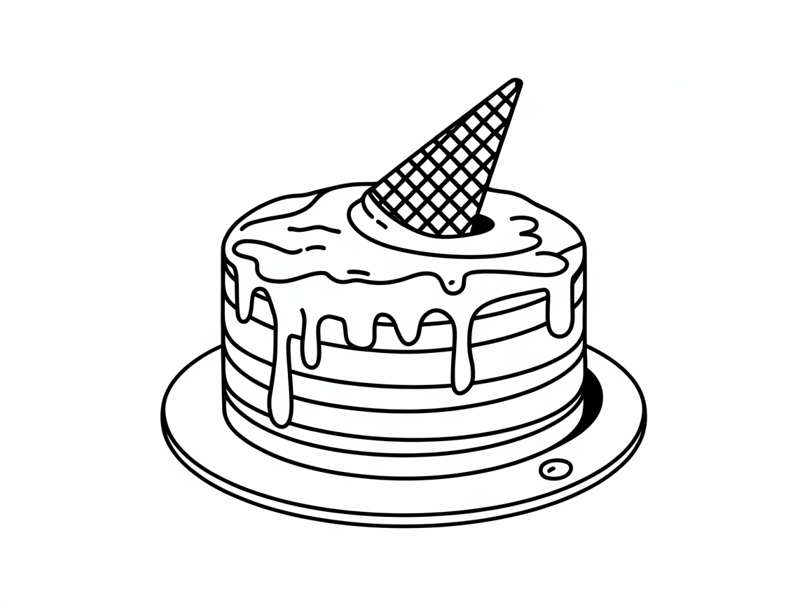 Celebrate with This Ice Cream Cone Cake Design