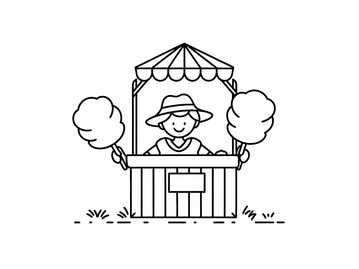Sweet Adventure at This Cotton Candy Stand