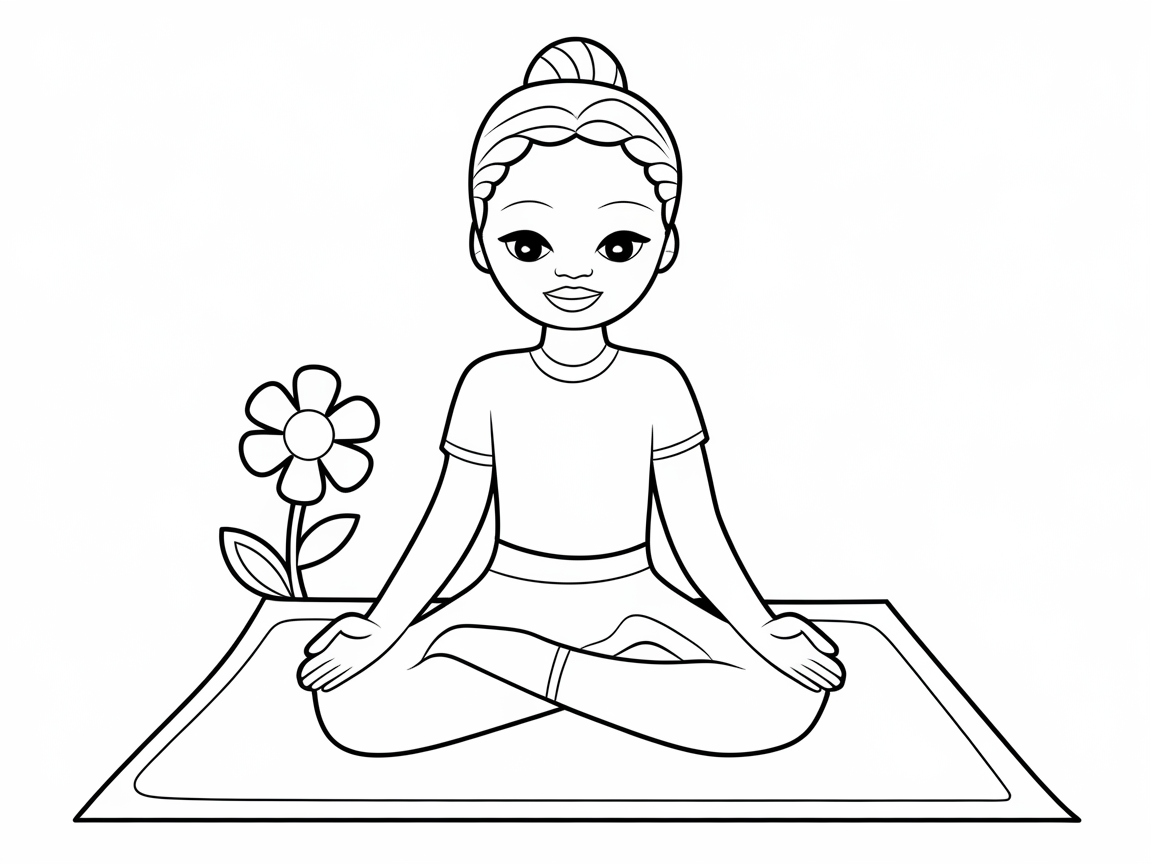 Find Inner Peace with This Meditative Yoga Girl Page