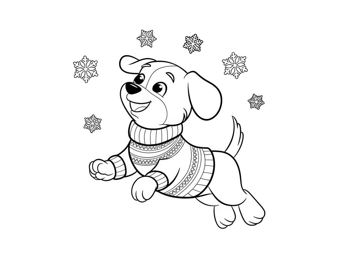 Dress Up This Joyful Pup in a Festive Sweater