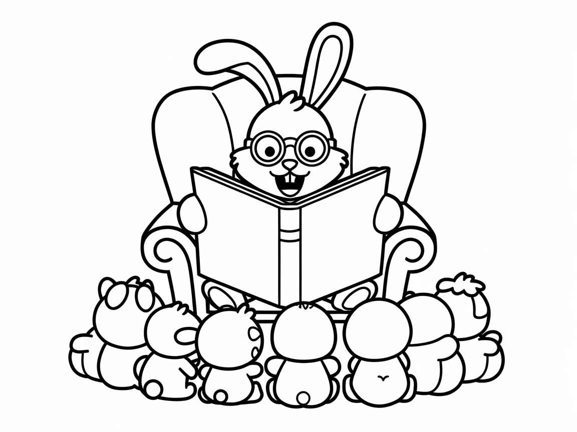 Storytime Delight with Bunny and Friends