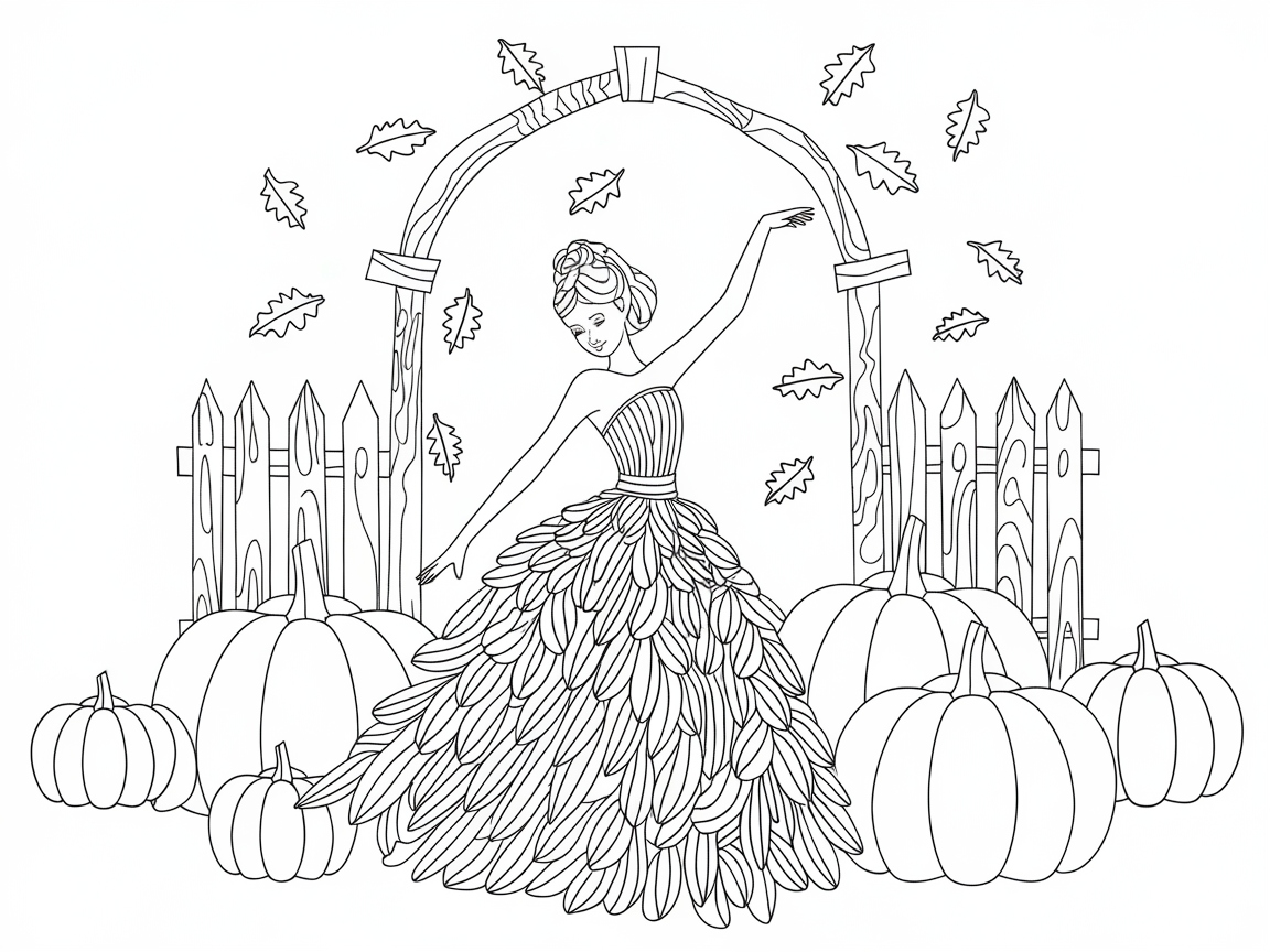 Step into Autumn with This Harvest Princess Scene