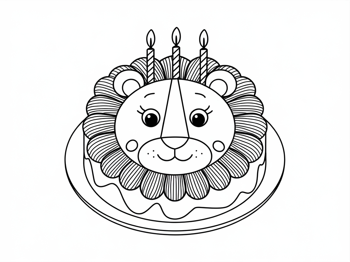 Bring This Adorable Lion Cake to Life with Color