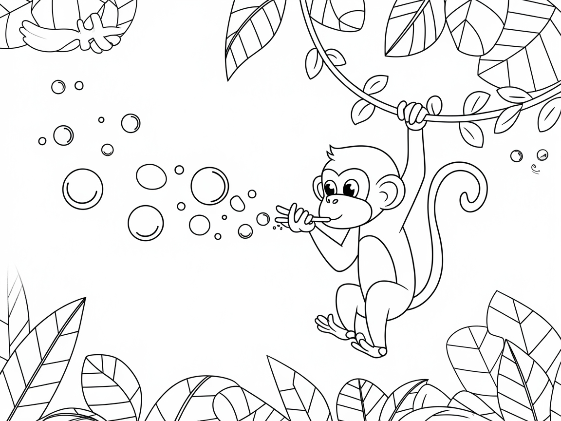 Joyful Jungle Monkey Bubble Fun