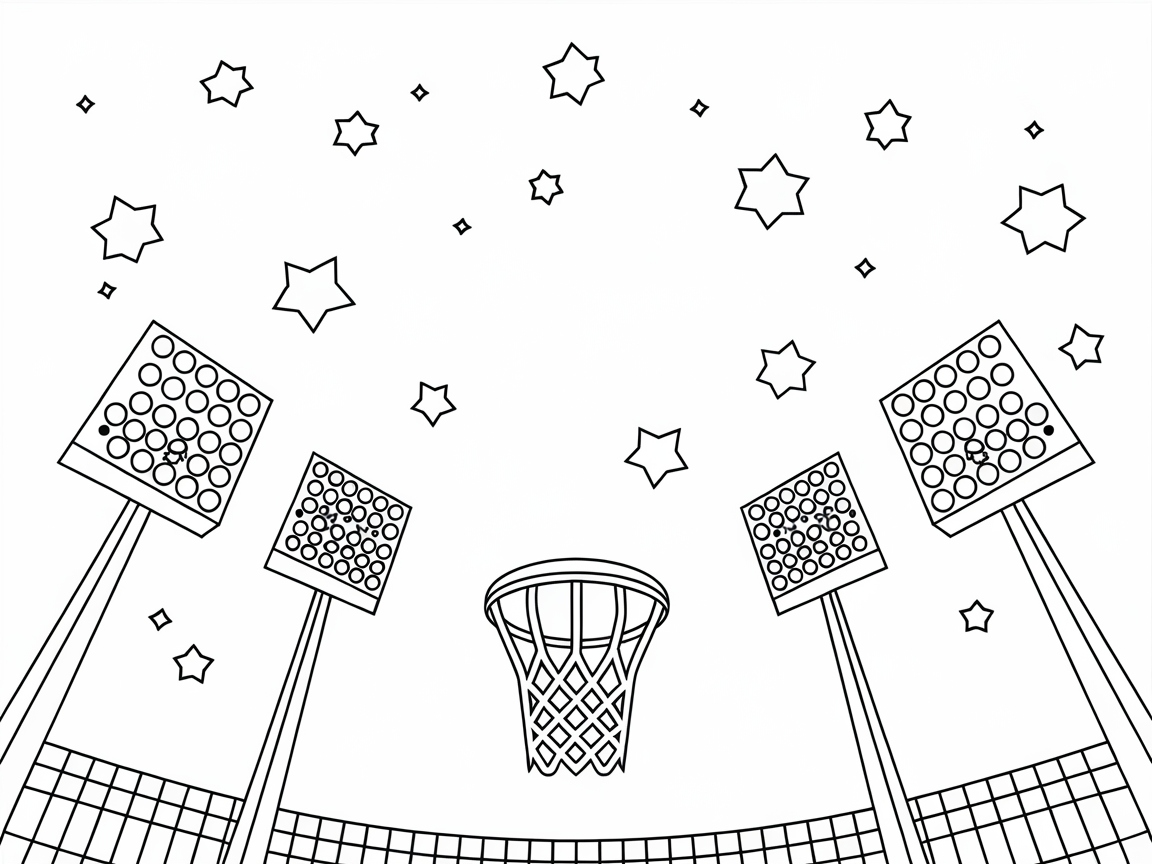 Shoot for the Stars with This Cosmic Basketball Hoop