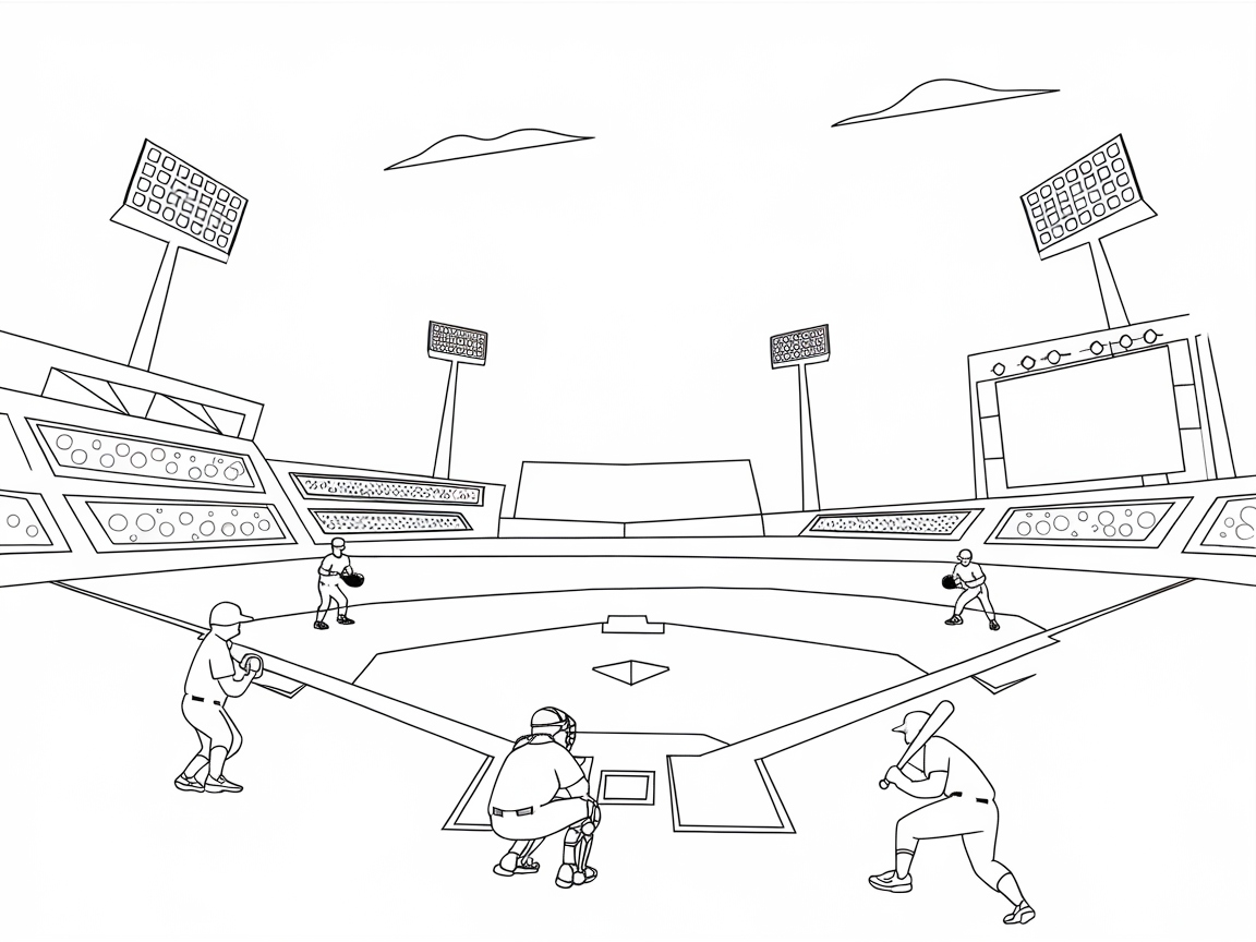 Bring the Stadium to Life with This Baseball Game Scene