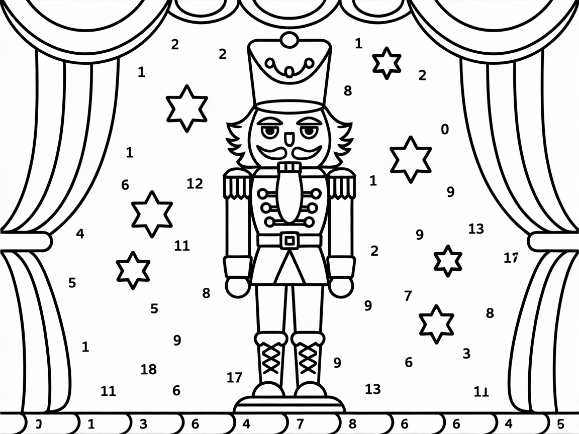 Color by Number Ballet Nutcracker