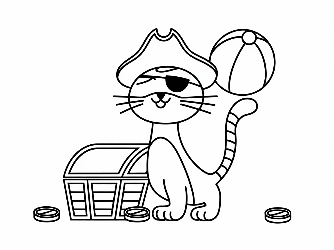 Swashbuckling Pirate Cat Adventure