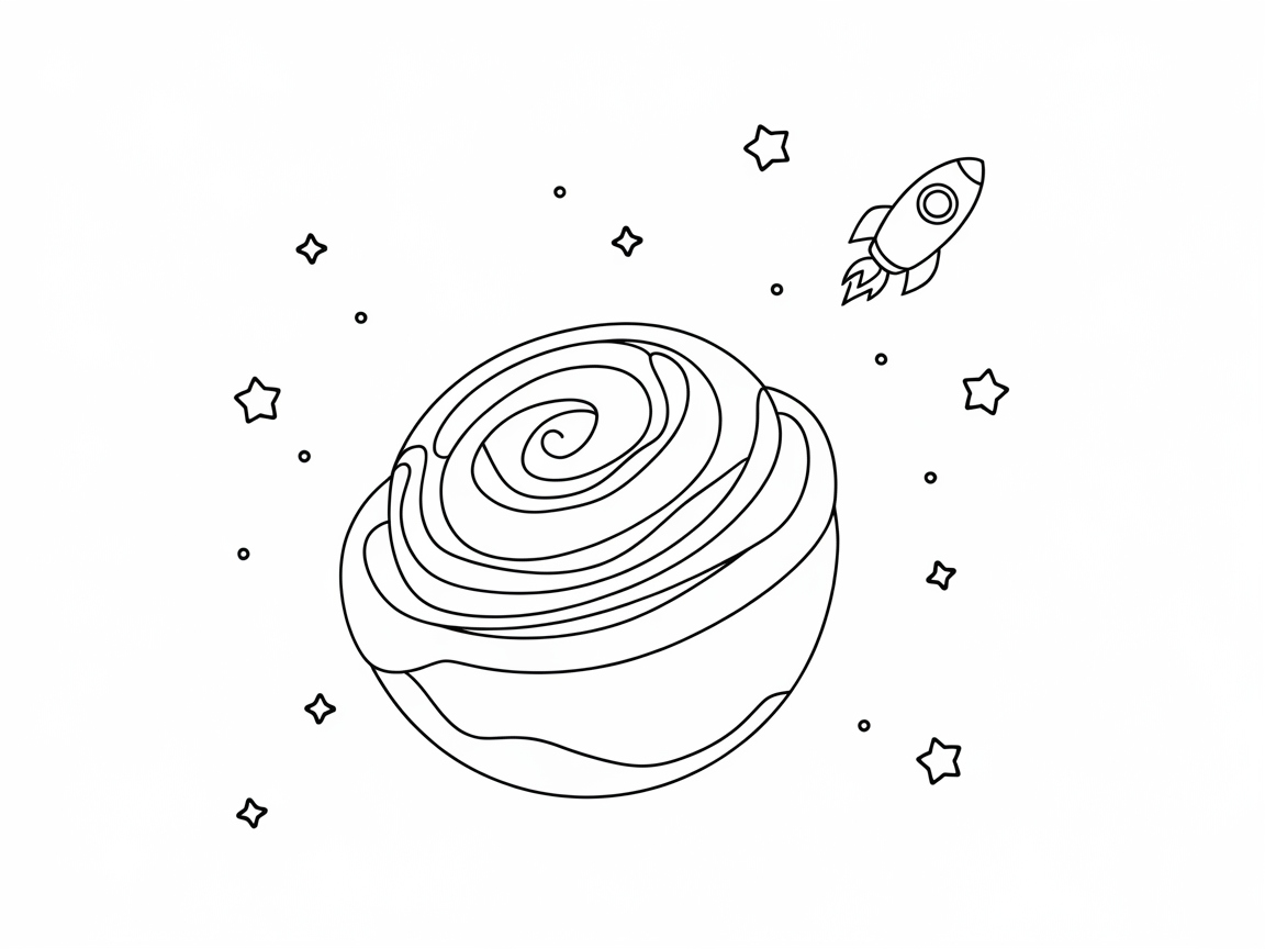 Space Adventure Cinnamon Roll