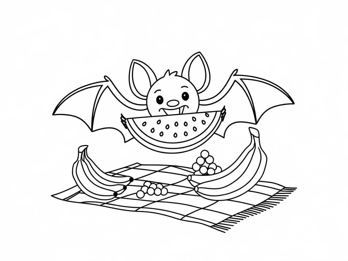 Join the Picnic with This Playful Bat