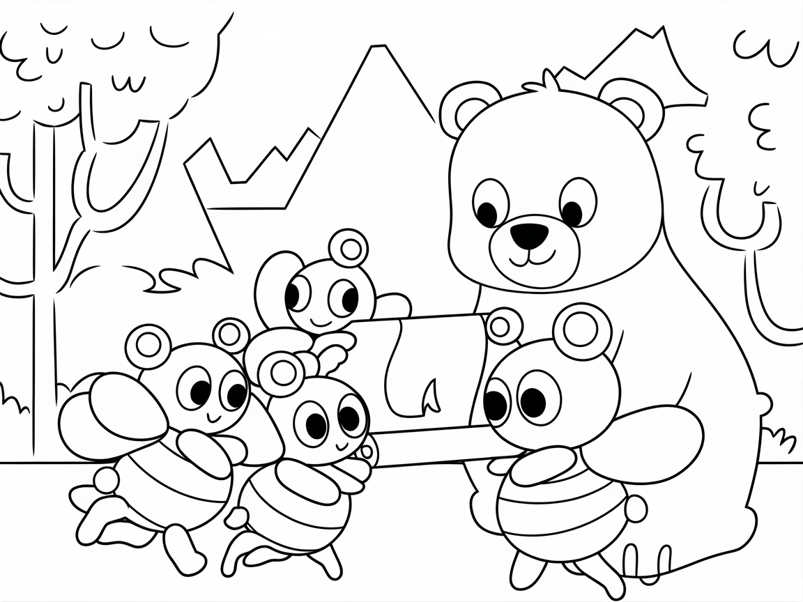 Buzzing Fun with Bear and Bee Friends