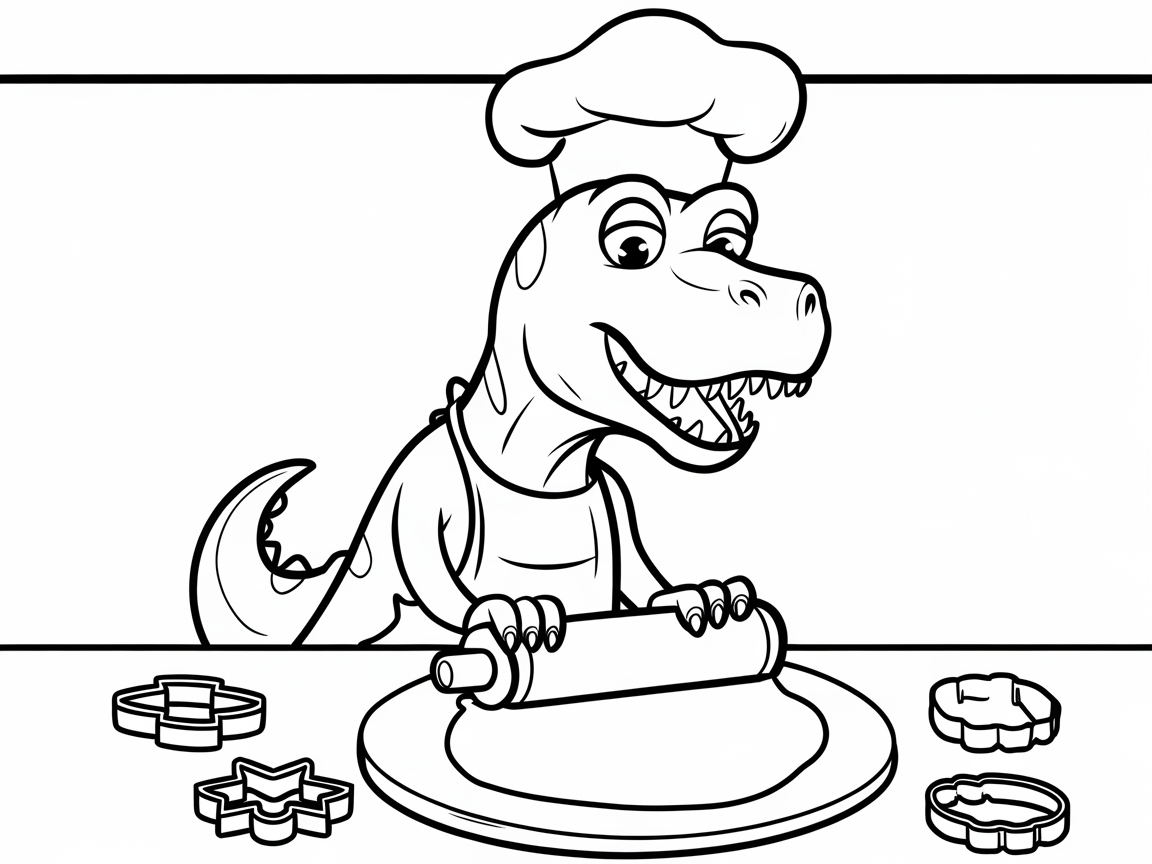Bake Holiday Cookies with This Culinary Dino Delight