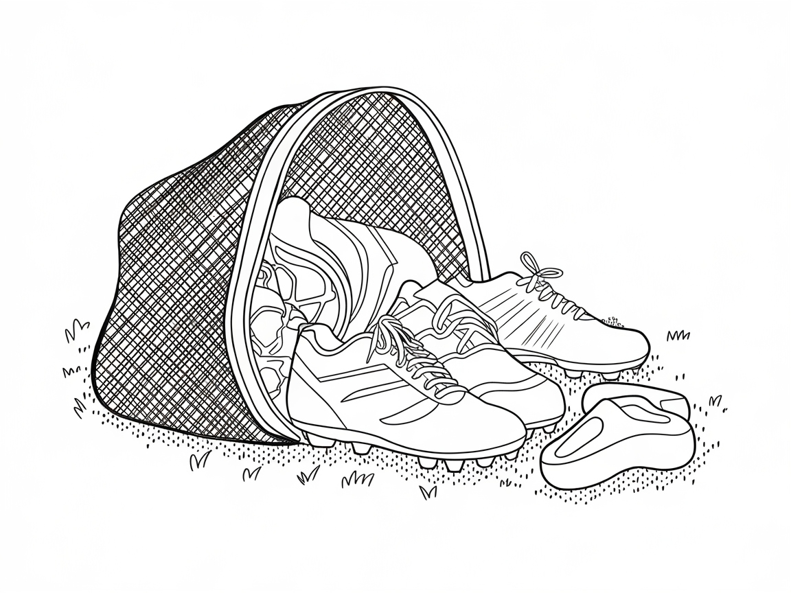 Unpack the Gear with This Soccer Cleats Bag Scene