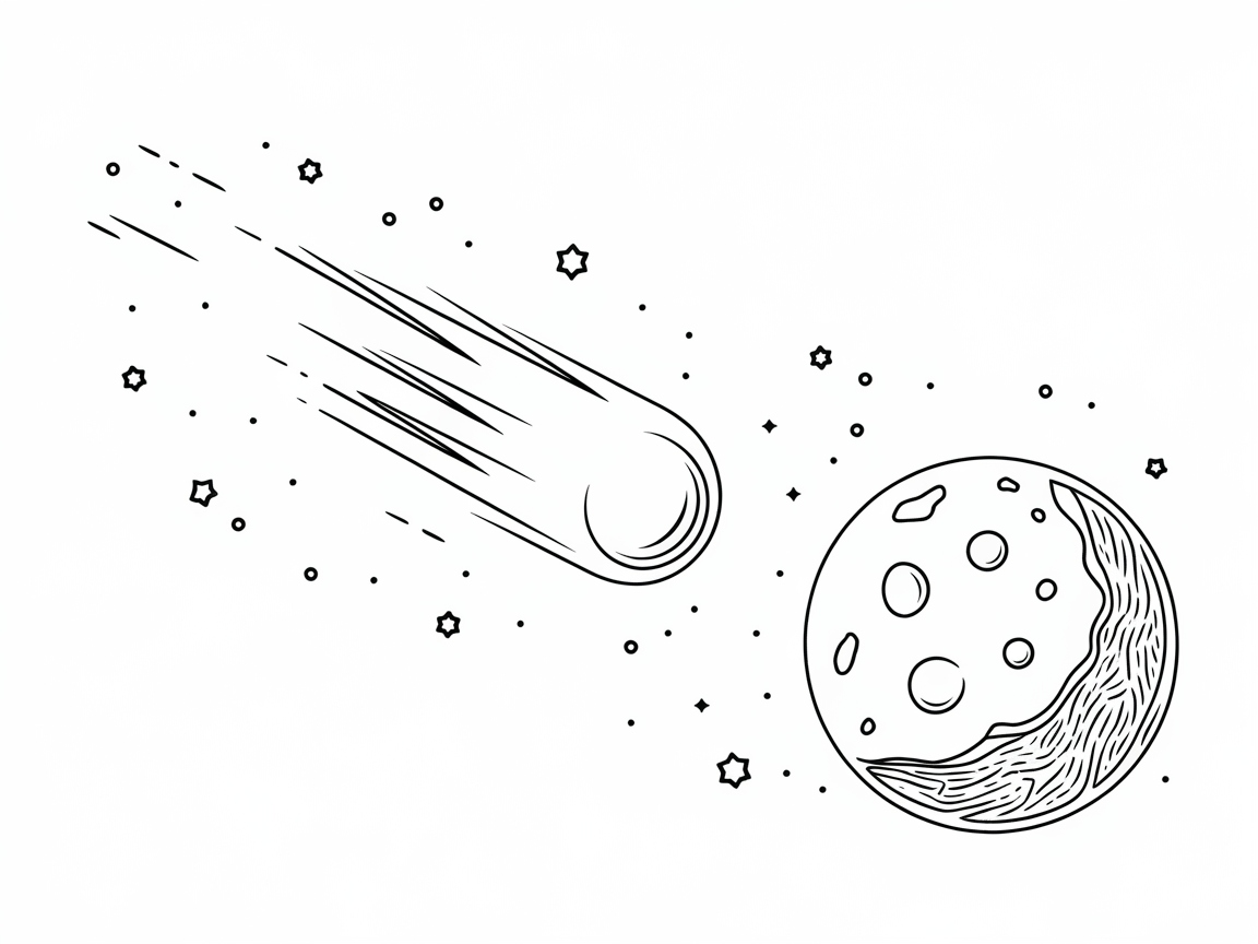 Meteor Shower and Lunar Glow