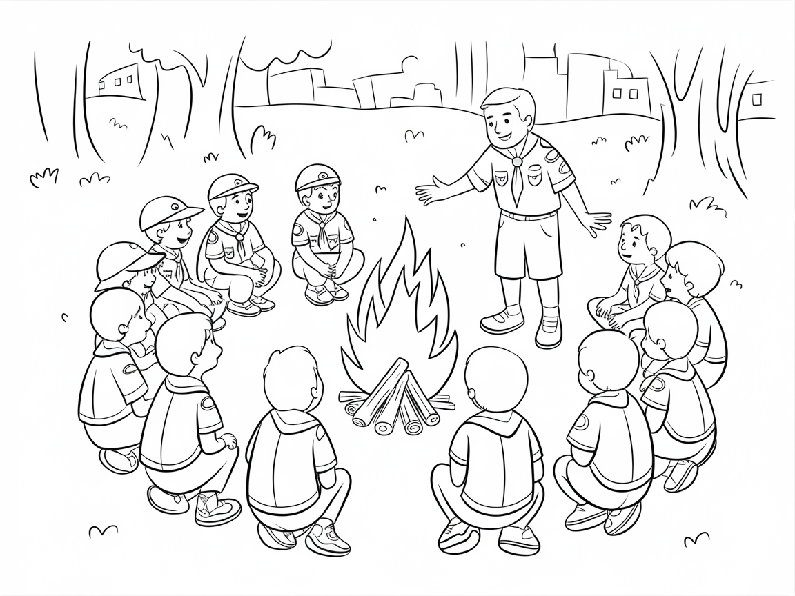 Scout Campfire Adventure Awaits