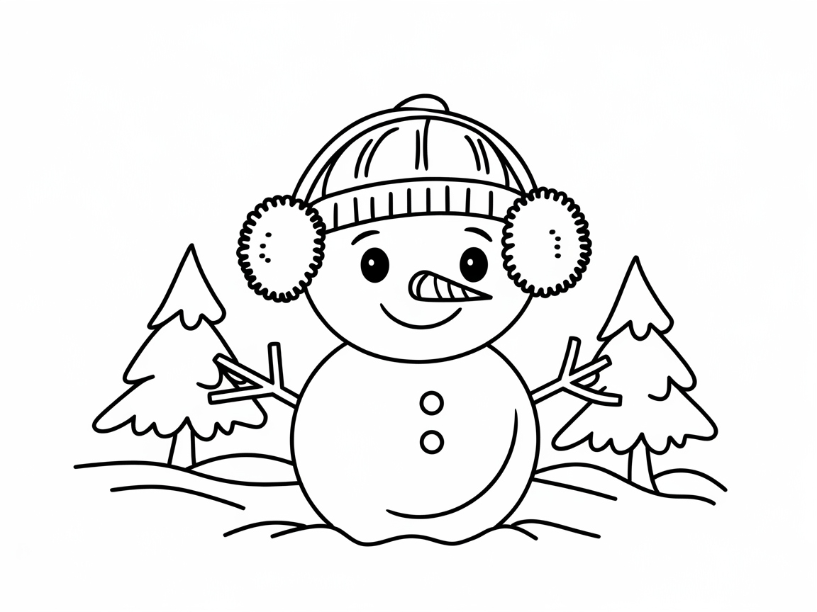 Chill Out with This Snowman and His Cozy Cap