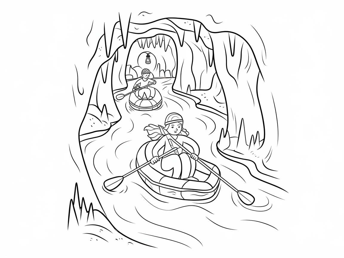 Navigate the Cave Rapids on an Inflatable Adventure