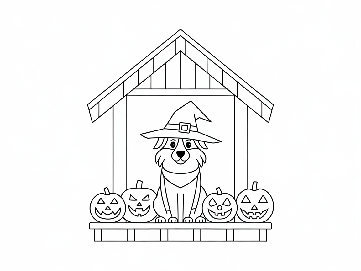 Spooky Fun with a Witchy Border Collie and Pumpkins