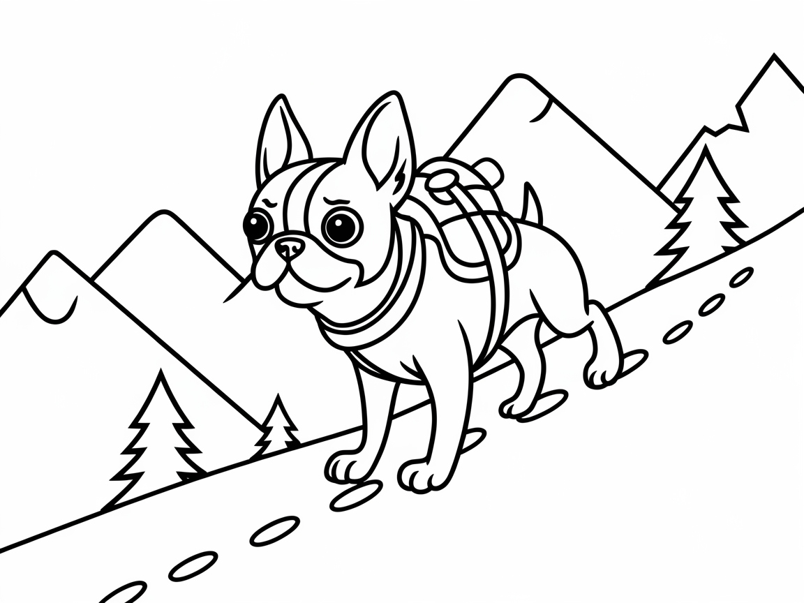 Adventure Awaits with Hiking Boston Terrier