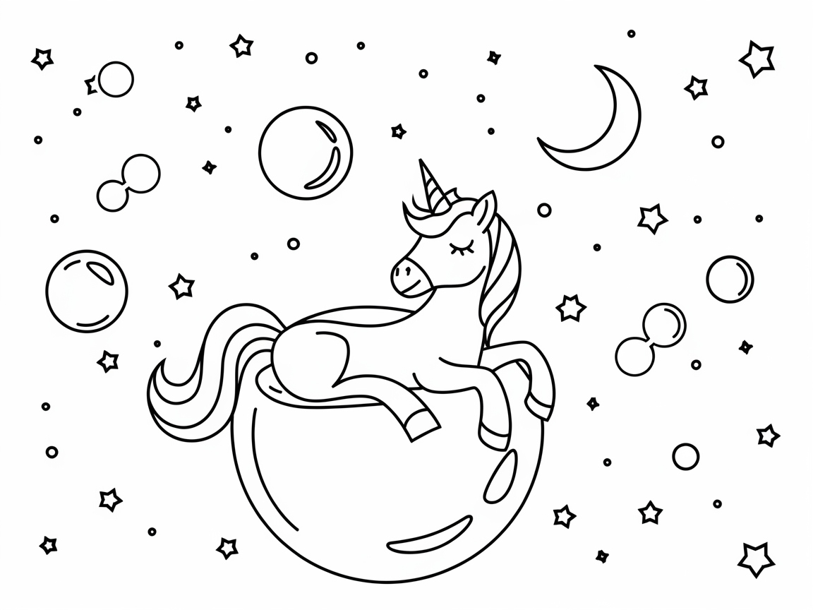 Float Away with This Dreamy Unicorn Bubble Scene