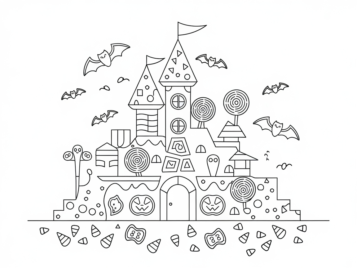 Spooky Sweetness in This Halloween Candy Castle