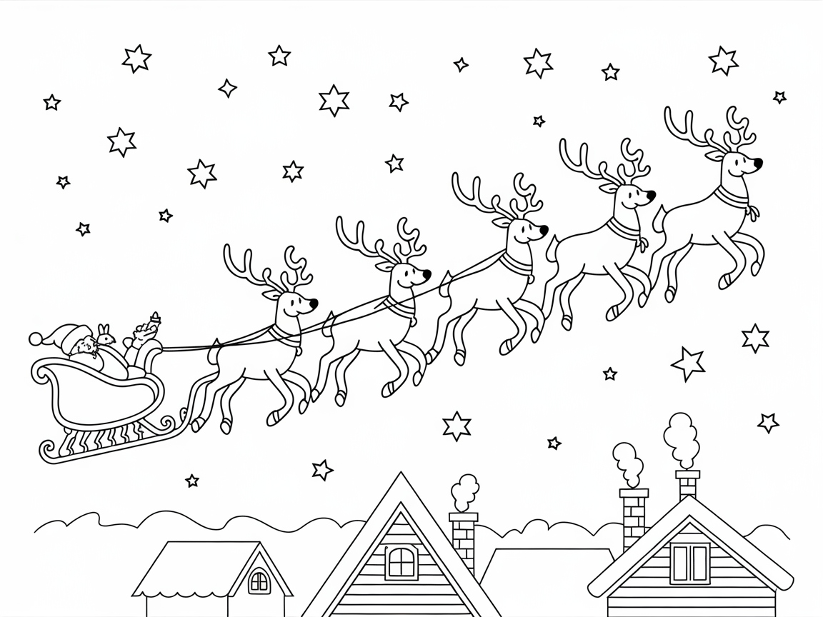 Soar Through the Sky with Santa