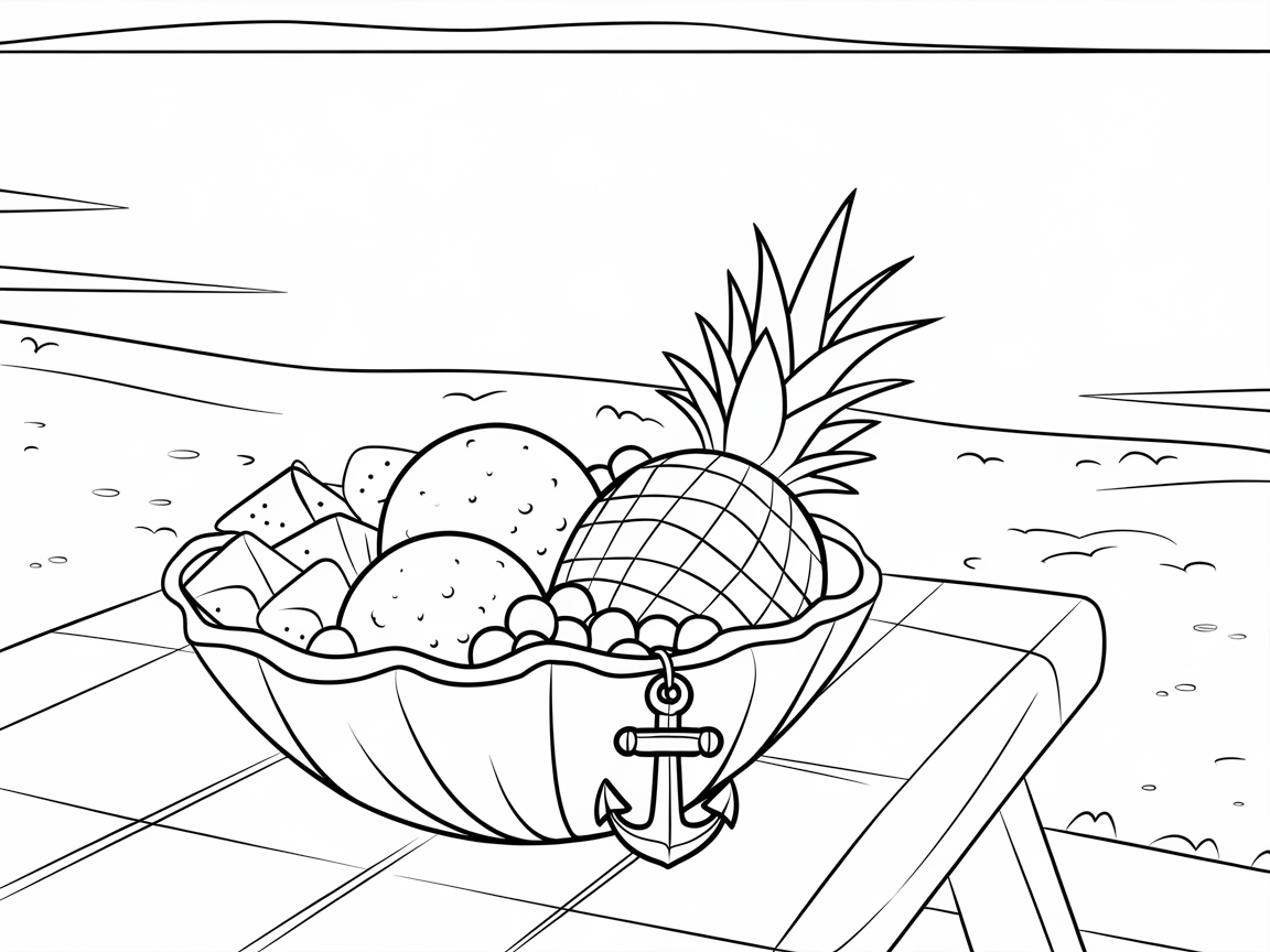 Tropical Beachside Fruit Bowl Adventure