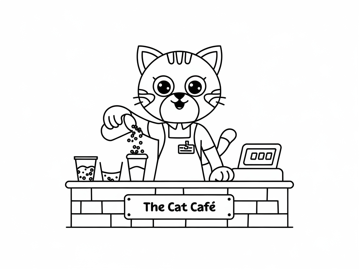Get Creative with This Cat Cafe Scene