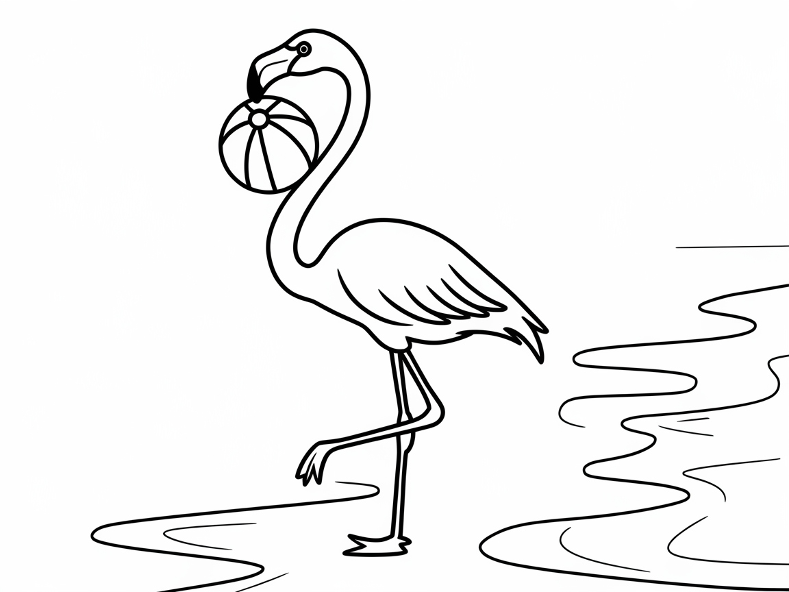 Flamingo Fun with a Beach Ball Twist