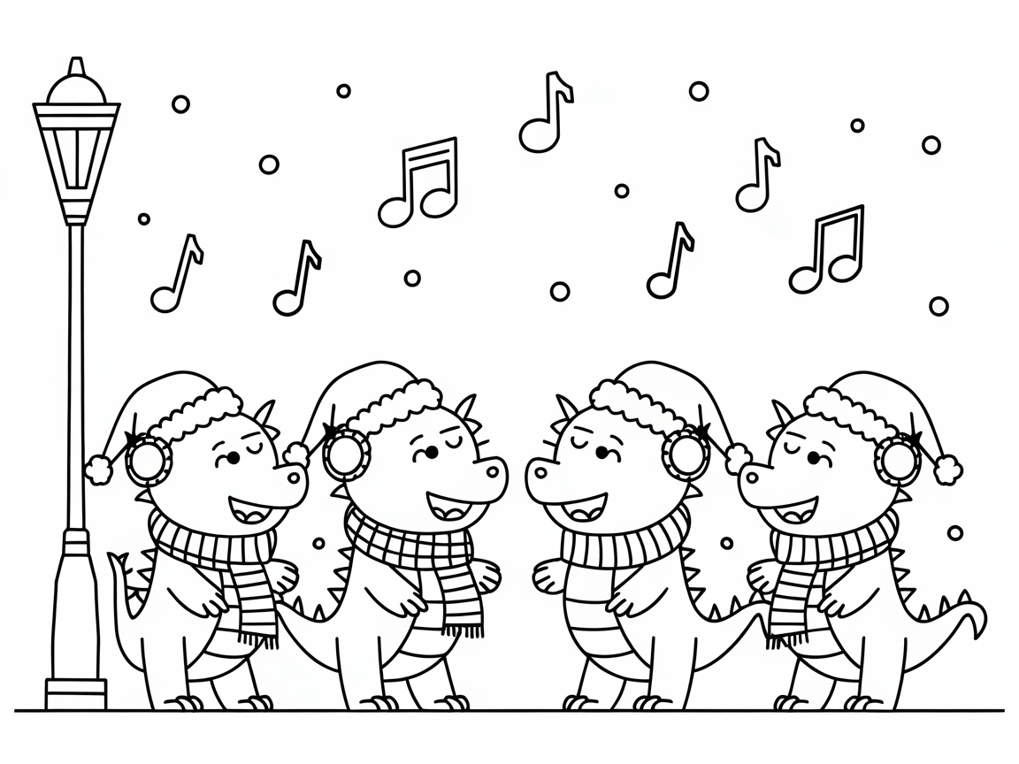 Festive Dragon Caroling Quartet