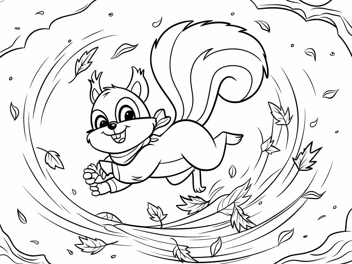 Whirlwind Adventure with a Lively Squirrel