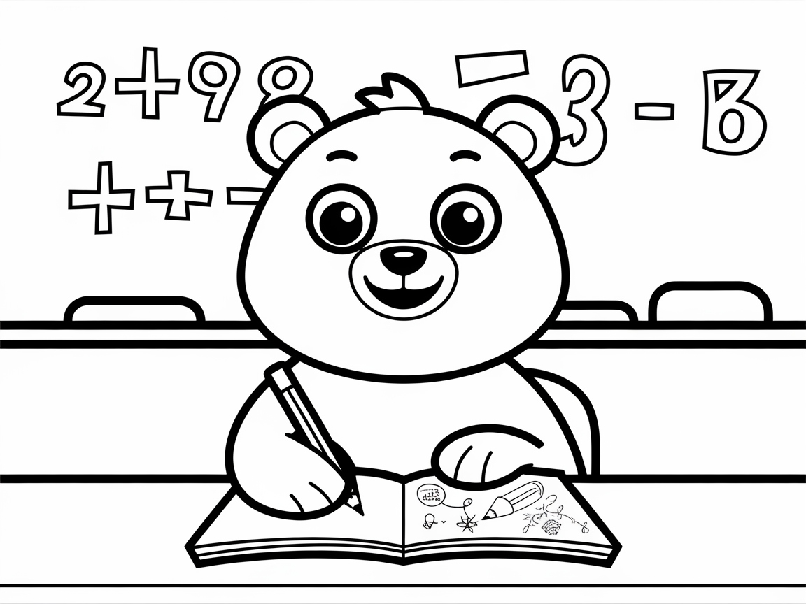 Playful Math Class with an Eager Bear