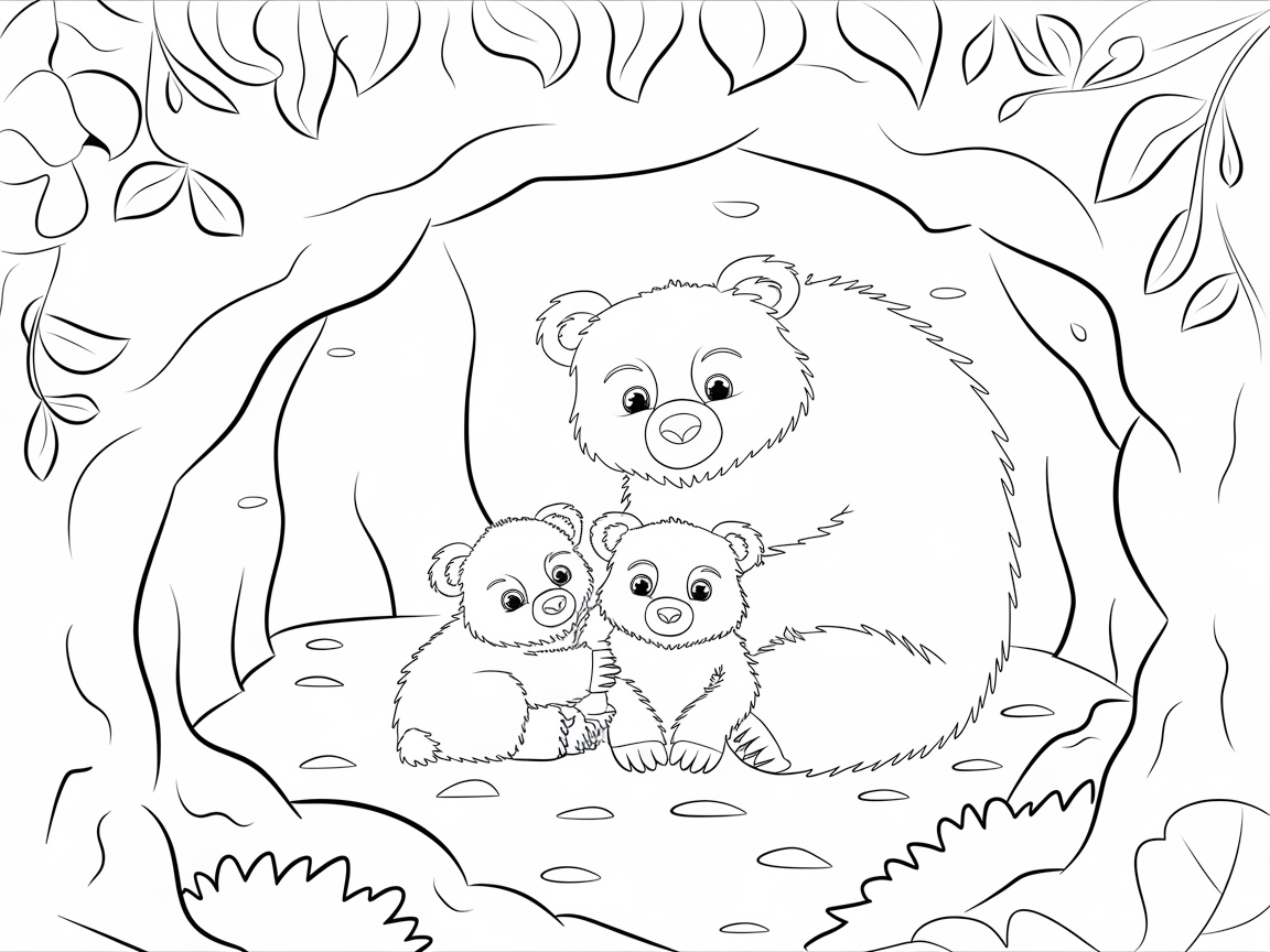 Cuddle Time in the Bear Cave