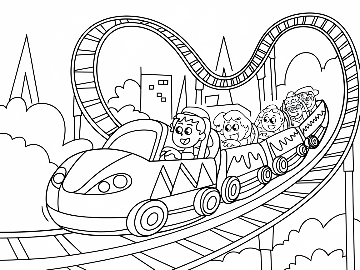 Thrill Ride on This Exciting Roller Coaster