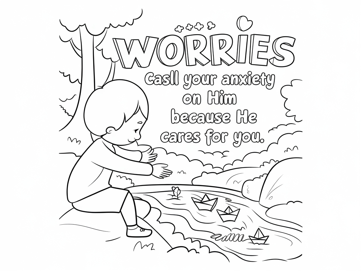 Find Comfort: A Calming Coloring Page