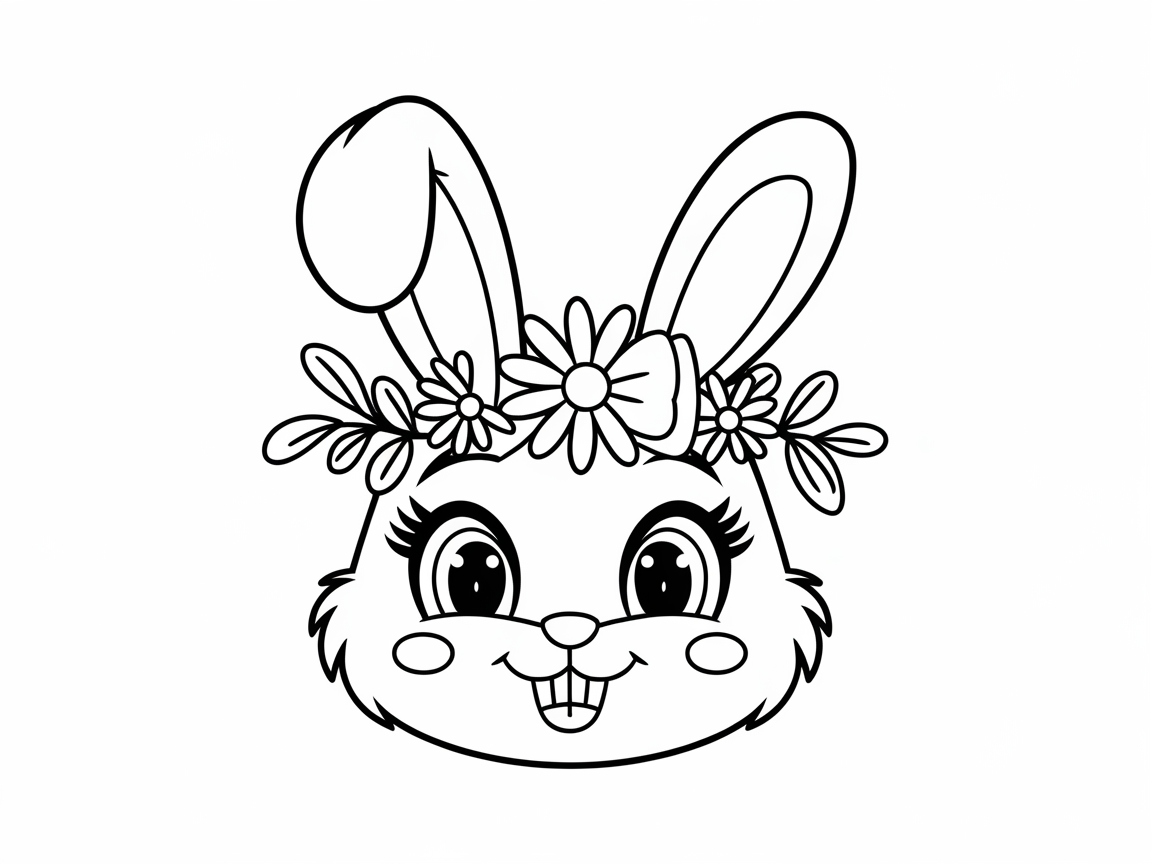 Floral Crown Bunny to Brighten Your Day