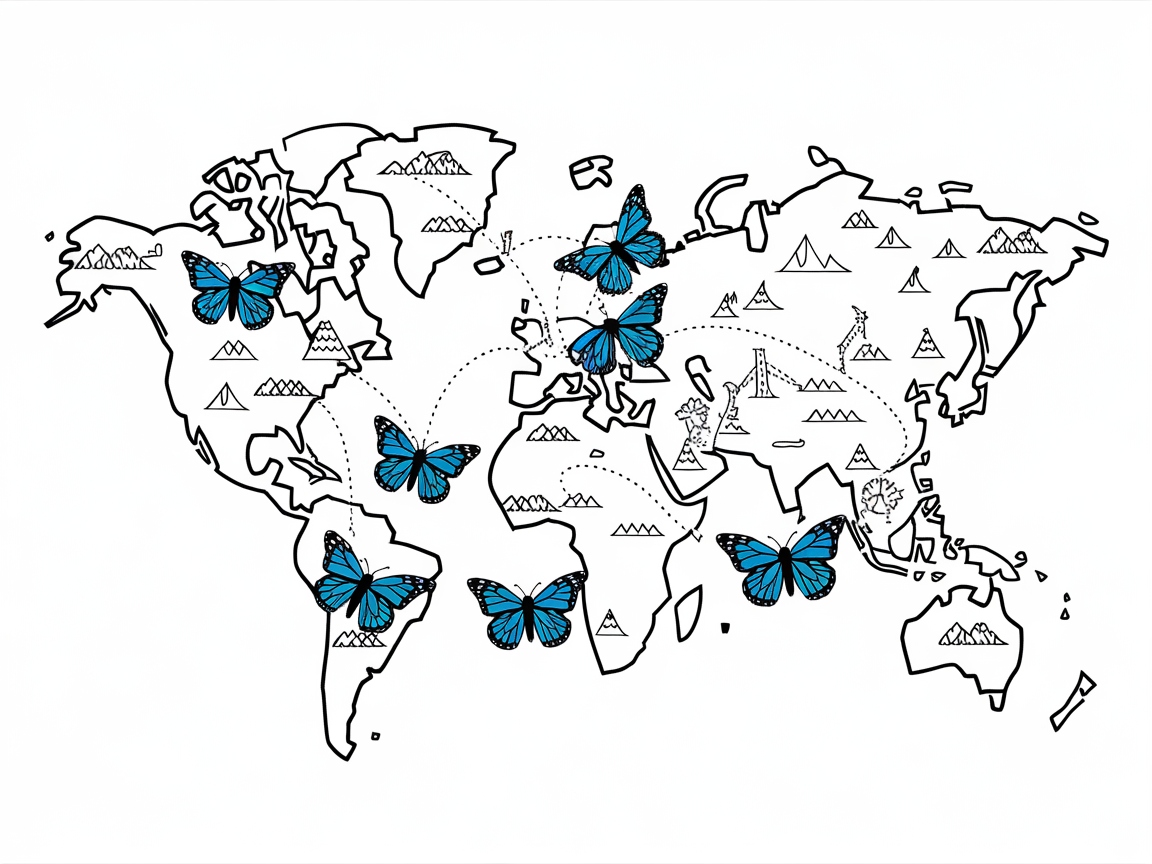Map the Journey of Monarchs Across the Globe