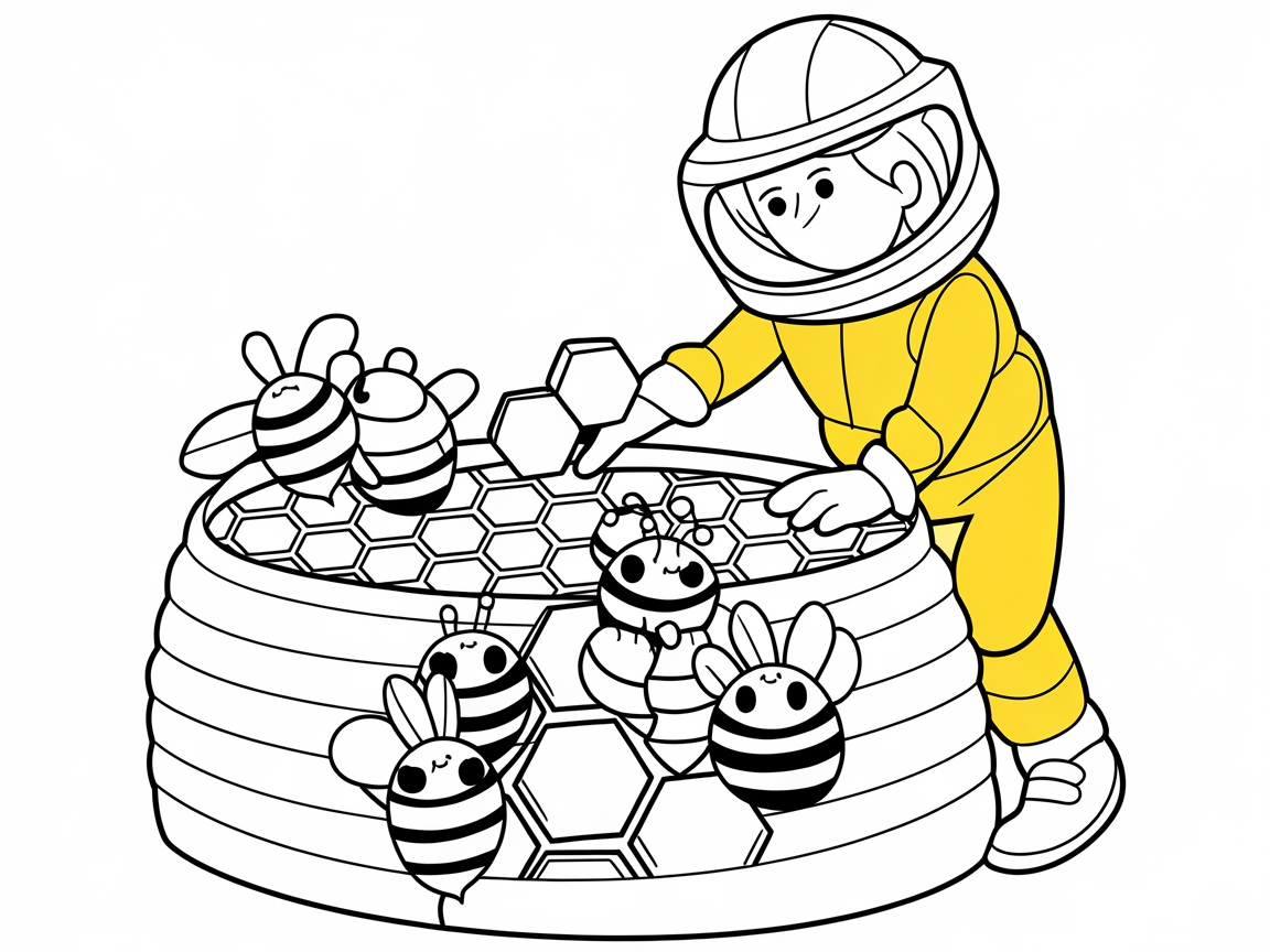 Beehive Fun with a Junior Beekeeper