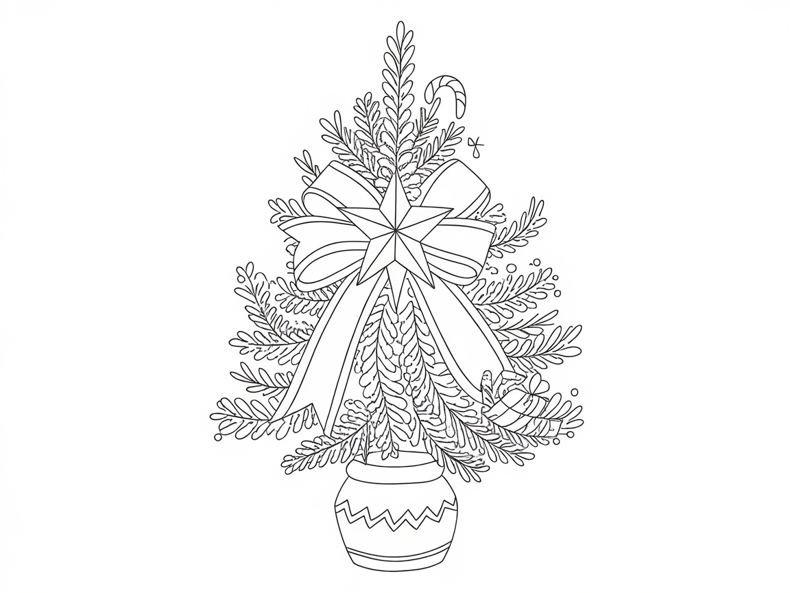 Charming Christmas Tree with Elegant Bow
