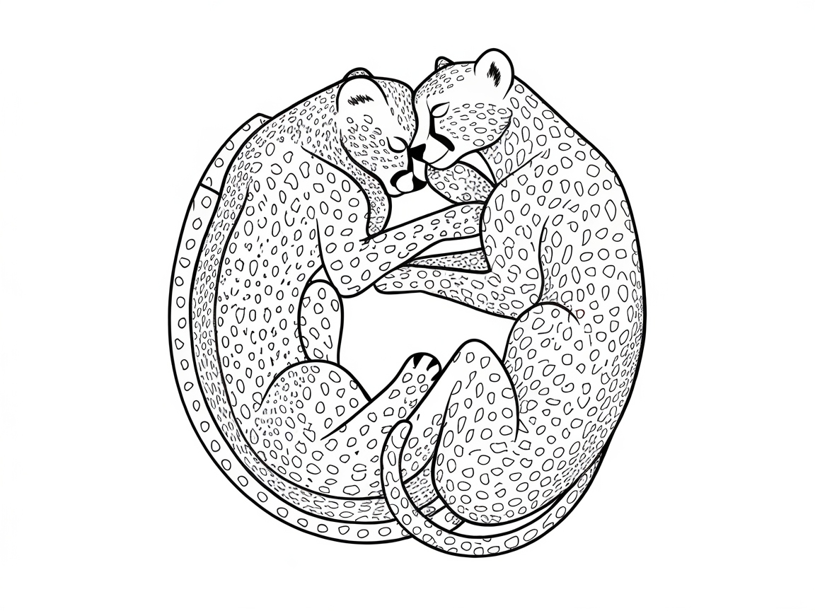 Fall in Love With This Cuddling Cheetah Pair