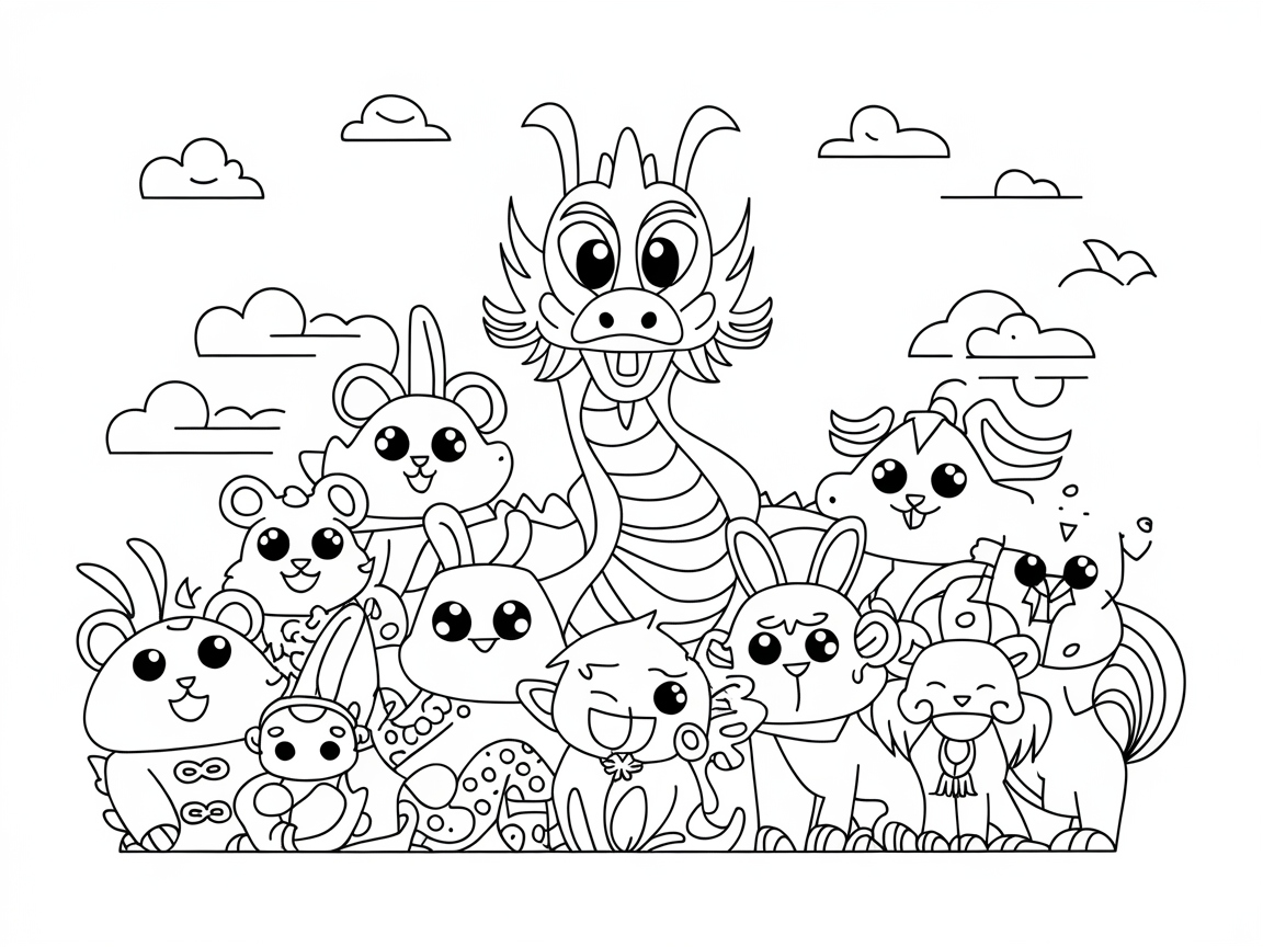 Color the Zodiac with This Adorable Animal Lineup