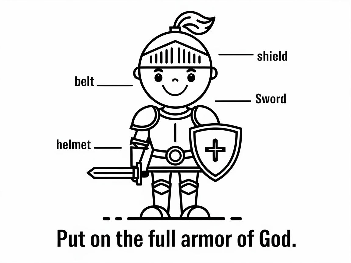 Full Armor of God: Courageous Coloring Adventure