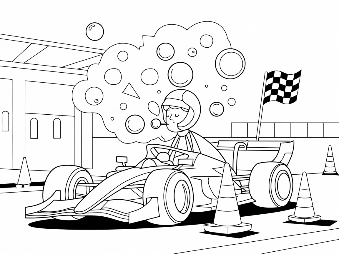 Racing to the Finish Line in Bubble Style
