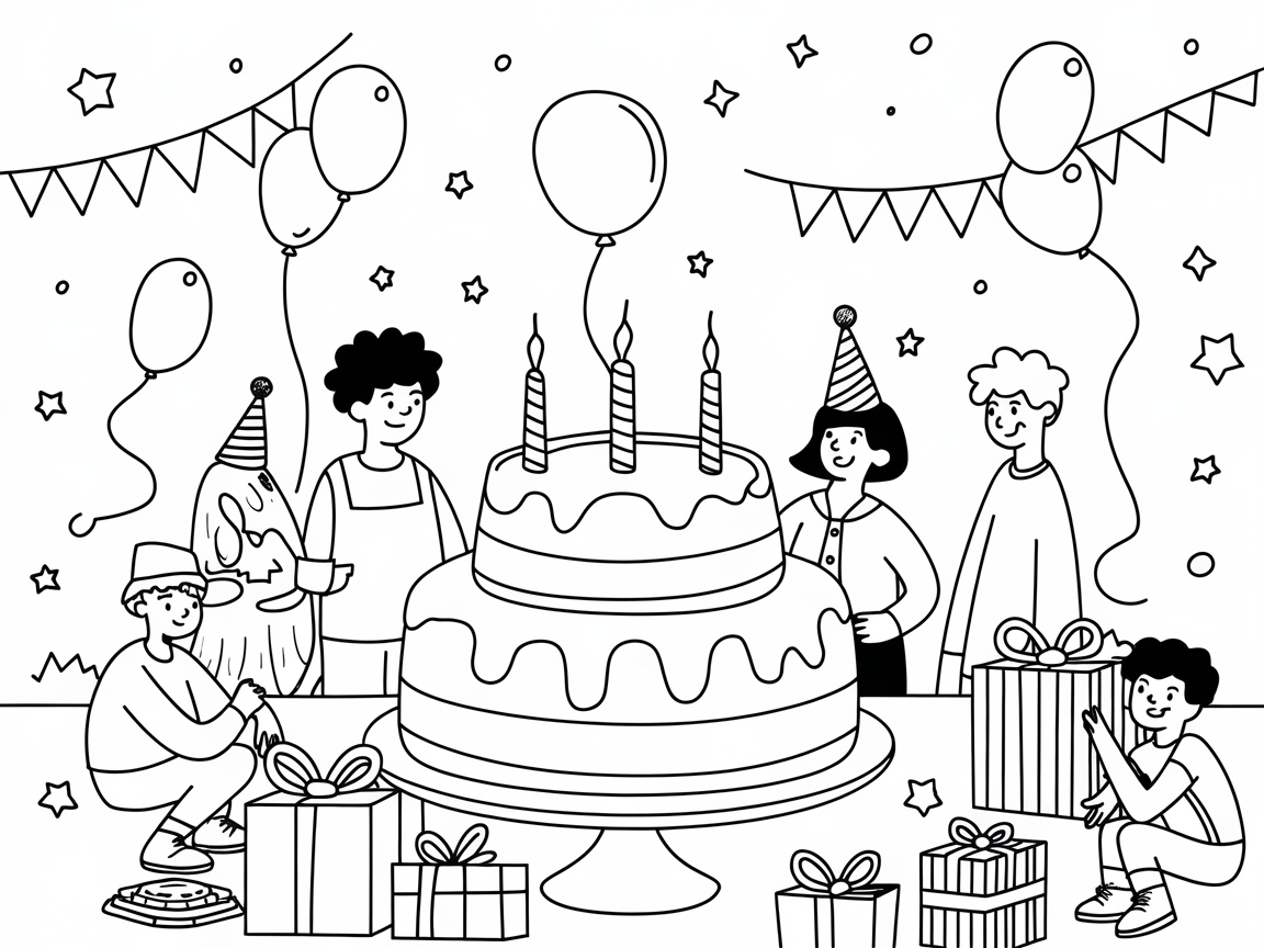 Celebrate with This Festive Birthday Bash Scene